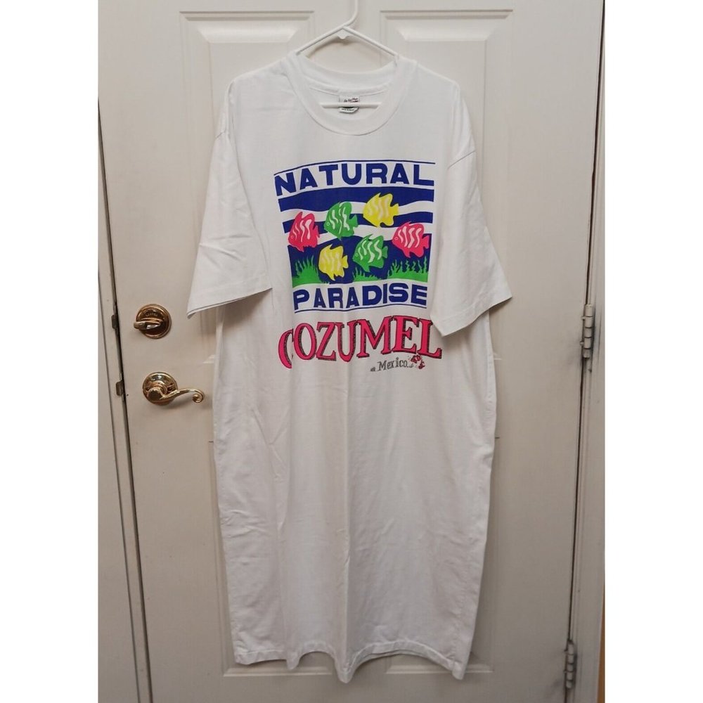 Natural Paradise Cozumel Mexico Fish Beach Cover Up‎ Sleepshirt One Size